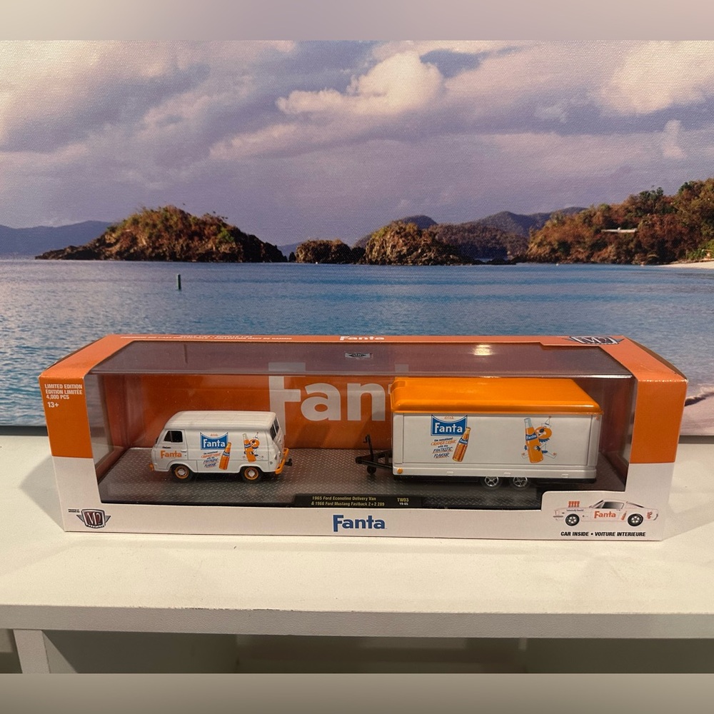 Fanta Die-Cast Car and Trailer Set